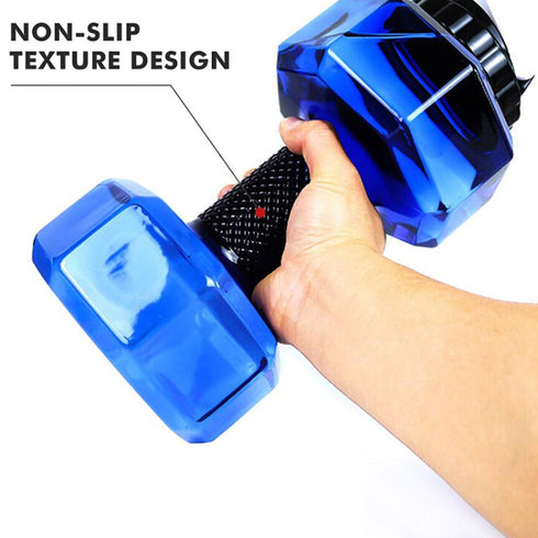 Blue-  TGS OG Water Dumbbell Sport Bottle